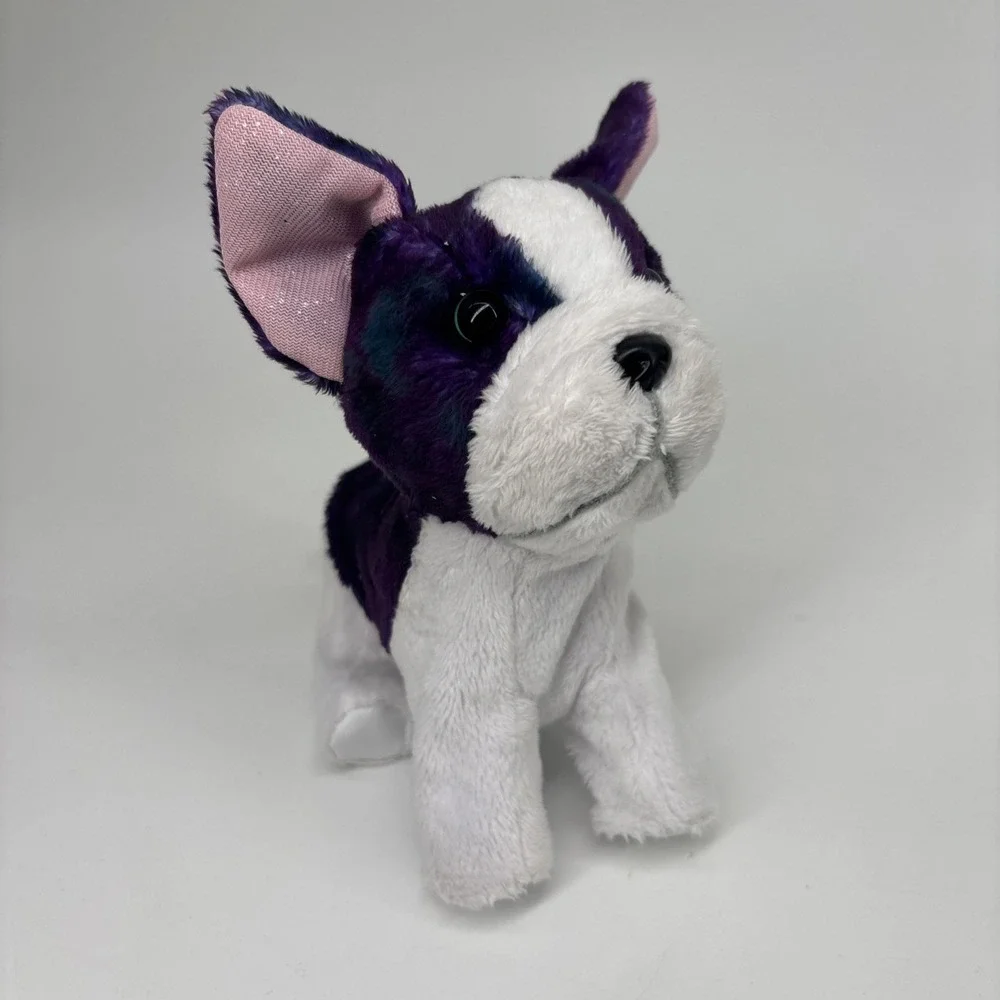 American Girl Berry Brioche Bulldog Pet Dog Poseable Purple Teal 2023